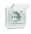 Makel Mimoza розетка с крышкой белая 12009 Makel Mimoza розетка с крышкой белая 12009