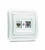 Makel Mimoza розетка CAT5e + TF евро белая 12037 Makel Mimoza розетка CAT5e + TF евро белая 12037