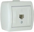 Lezard NATA розетка ТF белая 710-0200-137