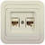 Makel Mimoza розетка CAT5e + CAT5e крем 25036 Makel Mimoza розетка CAT5e + CAT5e крем 25036