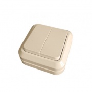 Makel SIVA USTU выключатель 2 кл. крем 45203