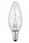 Osram лампа накаливания Е14 25W свеча прозрачная