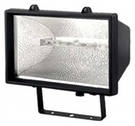 Прожектор галогеновый уличный IP54 1500 вт черный