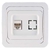 Makel Mimoza розетка компьютерная CAT5e белая 12035 Makel Mimoza розетка компьютерная CAT5e белая 12035