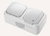 Vi-ko Palmiye блок В1+Розетка с крышкой IP54 открытая установка серая 90555581 Vi-ko Palmiye блок В1+Розетка с крышкой IP54 открытая установка серая 90555581