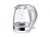 Чайник ENERGY E-254G (2,0 л, диск) стеклянный белый