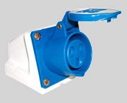 Розетка силовая 3 контакта 16А стационарная 2Р+РE 113 220V IP44