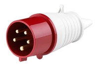 Вилка силовая 5 контактов 32А 025 380V 3Р+N+E IP44