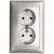Legrand Valena Розетка с заземлением 2-я алюминий 770100 Legrand Valena Розетка с заземлением 2-я алюминий 770100