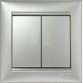 Legrand Valena Выключатель 2кл. алюминий 770105