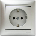 Legrand Valena Розетка с заземлением алюминий 770120