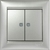 Legrand Valena Выключатель 2кл. с подсв. алюминий 770128 Legrand Valena Выключатель 2кл. с подсв. алюминий 770128