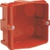 Legrand Подрозетник (для роз. 32А) 85х85х40мм красный 080184