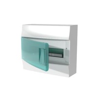 ABB Бокс настенный Mistral IP41 12М зеленая прозрачная дверь (с клеммами) 1SPE007717F0421