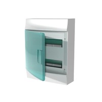 ABB Бокс настенный Mistral IP41 24М зеленая прозрачная дверь (с клеммами) 1SPE007717F0521