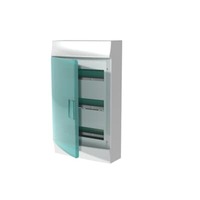 ABB Бокс настенный Mistral IP41 36М зеленая прозрачная дверь (с клеммами) 3 ряда 1SPE007717F0621