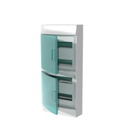 ABB Бокс настенный Mistral IP41 48М зеленая прозрачная дверь (с клеммами) 1SPE007717F0721