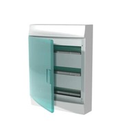 ABB Бокс настенный Mistral IP41 54М зеленая прозрачная дверь (с клеммами) 1SPE007717F1021