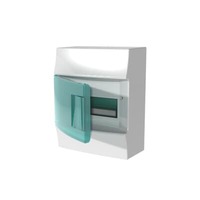 ABB Бокс настенный Mistral IP41 8М зеленая прозрачная дверь (с клеммами) 1SPE007717F0321