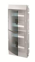 ABB Бокс в нишу Mistral IP41 48М зеленая прозрачная дверь (c клеммами) 1SLM004101A1208