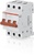ABB рубильник на DIN-рейку 3-х полюсной SD203/50 рычаг красный 2CDD283101R0050 ABB рубильник на DIN-рейку 3-х полюсной SD203/50 рычаг красный 2CDD283101R0050