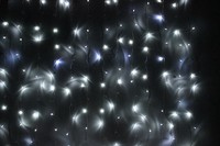 CL13 Гирлянда - занавес, 1600 LED 5000K, эффект стробов, 6*6м + 5м 26743