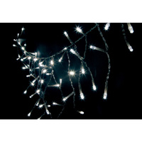 CL14 Гирлянда - бахрома, 70 LED белый, 1,4м *0.4м +1.4м прозрачный шнур 26744
