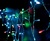 CL14 Гирлянда - бахрома,  70 LED  мульти, 1,4м *0.4м +1.4м прозрачный шнур 26804