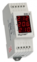 DigiTOP вольтметр действующего значения переменного тока Вм-3 трехфазный (red,green,color,blue,white)