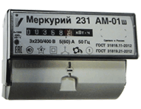Электросчетчик Меркурий 231 AM-01 ш 5(60)A/380В однотарифный трехфазный