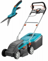 GARDENA Набор Газонокосилка электрическая PowerMax 1400/34 + Ножницы д/травы Comfort 07736-20.000.00