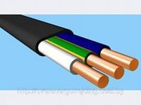 Кабель ВВГ-Пнг-Ls 3x4.0 ГОСТ плоский