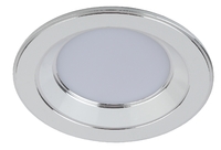 KL LED 15-5 WH/CH Светильник ЭРА светодиодный круглый "серебряная окантовка" 5W 4000K, белый/серебро
