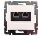 Legrand Valena Розетка телефонная RJ 11 2-я белая 774439