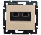 Legrand Valena Розетка телефонная RJ 11 2-я кремовая 774339