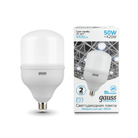 Лампа Gauss Elementary LED T140 E27 50W 4400lm 180-240V 4000K 63225