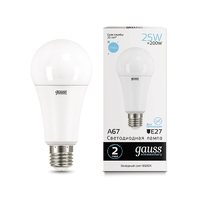 Лампа Gauss LED Elementary A67 25W E27 2150lm 6500K 73235