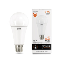 Лампа Gauss LED Elementary A67 30W E27 2320lm 3000K 73219