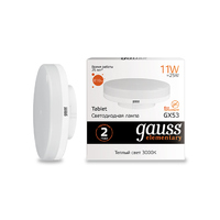 Лампа Gauss LED Elementary GX53 11W 810lm 3000K 83811