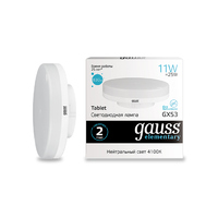 Лампа Gauss LED Elementary GX53 11W 830lm 4100K 83821