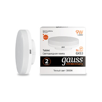 Лампа Gauss LED Elementary GX53 9W 660lm 2700K 83819