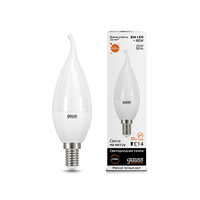 Лампа Gauss LED Elementary Свеча на ветру 6W E14 420lm 3000K 34116