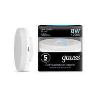 Лампа Gauss LED GX53 8W 680lm 4100K диммируемая 108408208-D