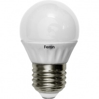 FERON шарик матовый светодиодный E-27 5W теплая LB-38 2700K