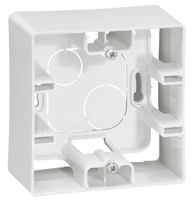 Legrand ETIKA Коробка 1 пост накладная белая 672510