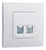 Legrand ETIKA Розетка TF + Компьютер белая механизм 672252 Legrand ETIKA Розетка TF + Компьютер белая механизм 672252