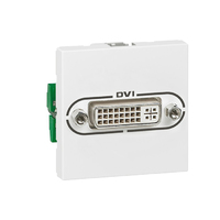 Legrand Mosaic Розетка DVI-I Программа 2 модуля белый 78771