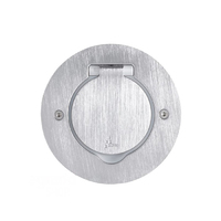 Legrand Mosaic Встраиваемый блок IP44 круглый 1 пост нержавеющая сталь 89701