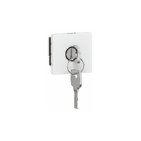 Legrand Mosaic Выключатель с ключом Программа для светильников BAES 2 модуля белый 76630