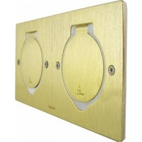 Legrand Mosaik Встраиваемый блок IP44 прямоугольный 2 поста бронза 89712